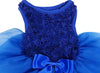 Royal Blue Rosette Rose Skirt Tutu Dress